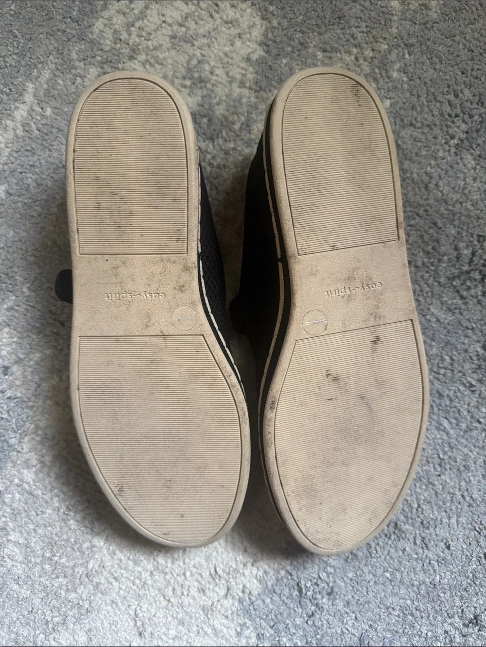 Easy Spirit Black Knit Mary Jane Shoes with Buckle 10W
